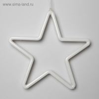 Светодиодная фигура &laquo;Звезда&raquo; 28 см, пластик, 220 В, свечение тёплое белое