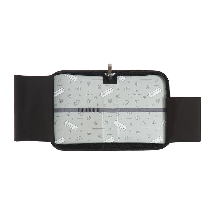 Пенал 1 секция 140 х 210 х 40 мм, откидной карман и косметичка, тканевый, Calligrata TOP Content Пенал 1 секция 140 х 210 х 40 мм, откидной карман и косметичка, тканевый, Calligrata TOP Content "Коты мемы"