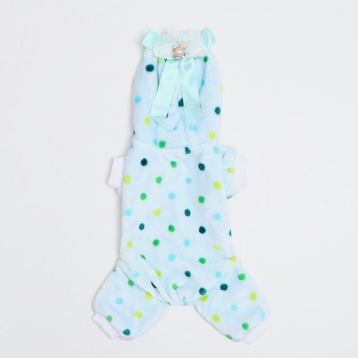 Комбинезон "Конфетка", размер XL, голубой (ДС 27, ОШ 32, ОГ 40 см)