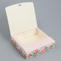 Коробка подарочная складная, упаковка, &laquo;8 марта&raquo;, 20 х 18 х 5 см