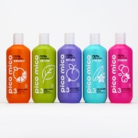 Гель для душа, экстра-питание, 400 мл, аромат летнего бриза, PICO MICO