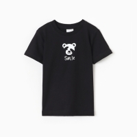 Футболка для мальчика, цвет черный, рост 122 см