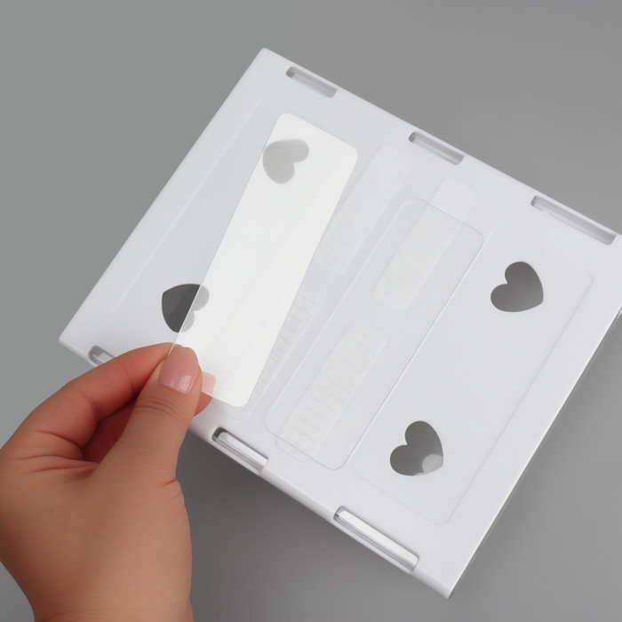 Органайзер для хранения, навесной, 1 секция, с клеевой основой, 20 &times; 17 &times; 6 см, цвет белый/прозрачный