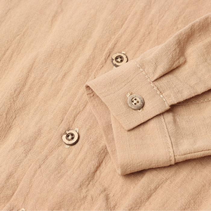 Боди-рубашка для мальчика MINAKU, цвет бежевый, размер 68-74