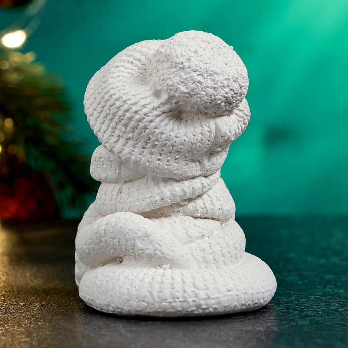 Новый год. Символ 2025. Фигура для раскраски Новый год. Символ 2025. Фигура для раскраски "Змея в шапке" 8х6см