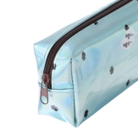 Пенал школьный на молнии голографический "Кот", МИКС