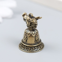 Колокольчик латунь "Голова дракона" 2,2х2,2х3 см