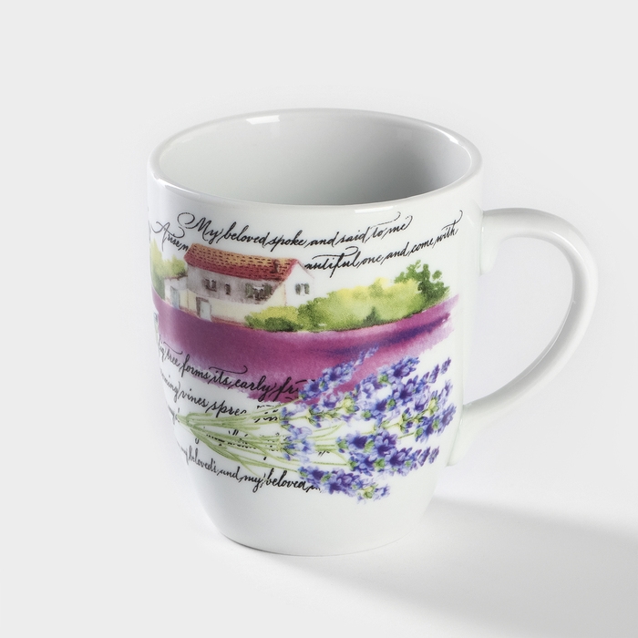 Кружка фарфоровая челси &laquo;Прованс&raquo;, 300 мл, рисунок микс