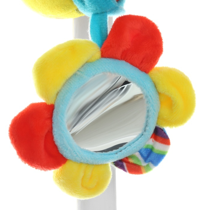 Растяжка - спираль с игрушками дуга на коляску / кроватку для малышей 0+ &laquo;Жирафик&raquo;, Крошка Я