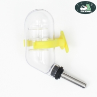 Поилка для грызунов с металлическим носиком, 60 мл, прозрачная с жёлтым креплением Поилка для грызунов с металлическим носиком, 60 мл, прозрачная с жёлтым креплением