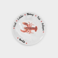 Набор фарфоровых тарелок Sealife, 6 предметов, рисунок МИКС Набор фарфоровых тарелок Sealife, 6 предметов, рисунок МИКС