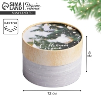 Коробка подарочная &laquo;С Новым годом&raquo;, 12 х 8 см, Новый год