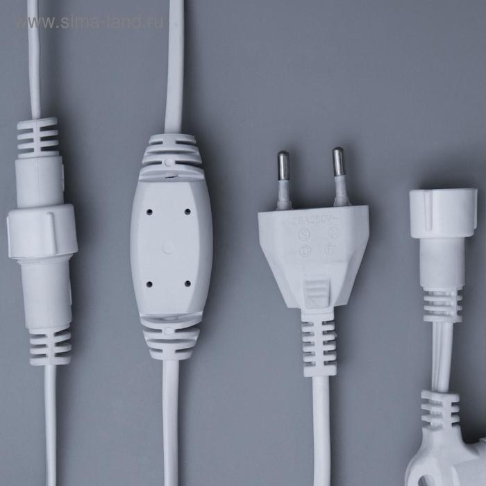 Гирлянда &laquo;Занавес&raquo; 2 &times; 6 м, IP44, УМС, белая нить, 1440 LED, свечение тёплое белое, 220 В