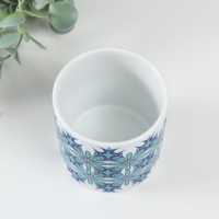 Вазон керамика "Голубые цветы" 200 мл 7,3х7,3х7,3 см Вазон керамика "Голубые цветы" 200 мл 7,3х7,3х7,3 см