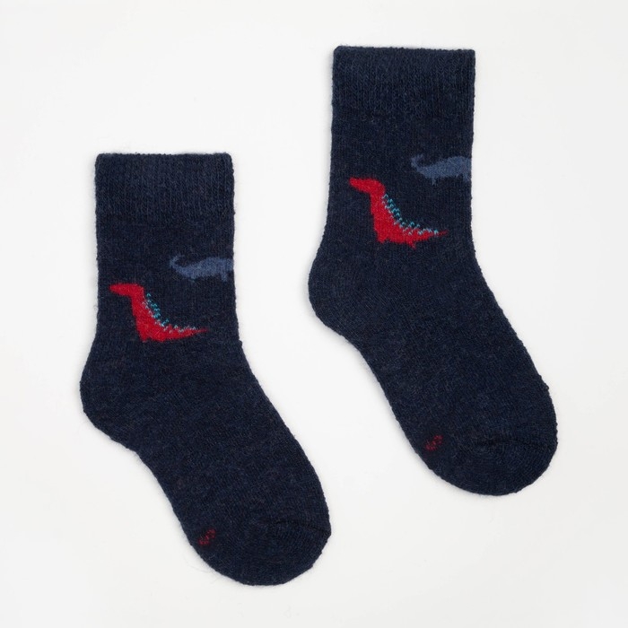 Носки детские шерстяные &laquo;Динозаврики&raquo;, цвет МИКС, размер 16 (3-5 лет)