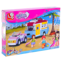 Конструктор &laquo;Розовая Мечта: автомобиль с фургоном&raquo;, 272 детали