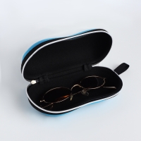 Футляр для очков на молнии, длина 17 см, цвет синий Футляр для очков на молнии, длина 17 см, цвет синий