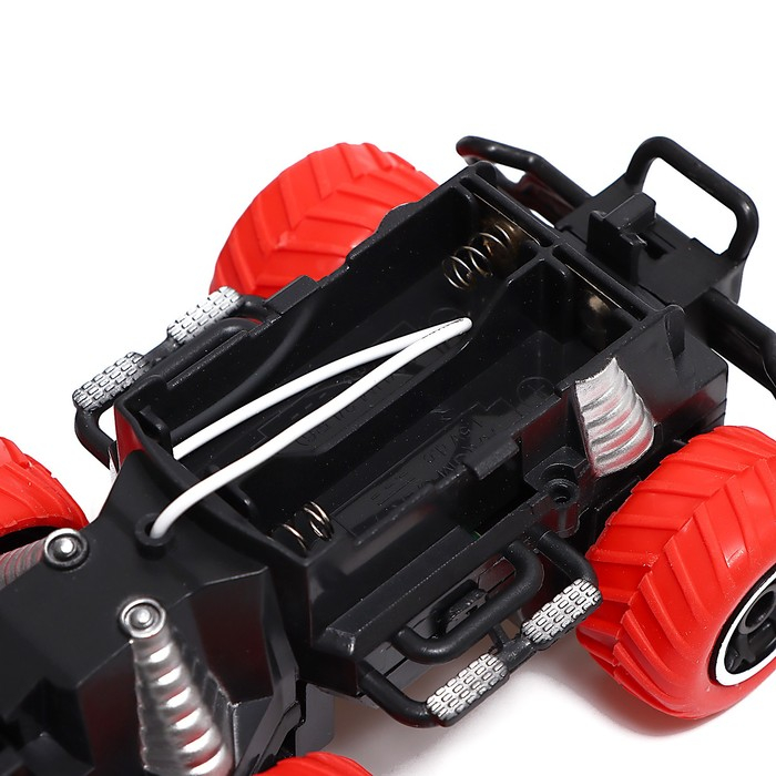 Джип радиоуправляемый &laquo;Граффити&raquo;, работает от батареек, цвет красный