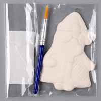 Новый год! Ёлочное украшение под раскраску &laquo;Дед мороз&raquo;, с подвесом