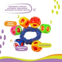 Погремушка - браслет «На ручку», 6 бубенчиков, цвет МИКС, Крошка Я Погремушка - браслет «На ручку», 6 бубенчиков, цвет МИКС, Крошка Я