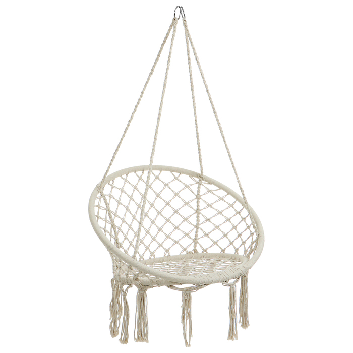 Гамак-кресло maclay, подвесное, плетёное, 60 х 80 см, цвет бежевый Гамак-кресло maclay, подвесное, плетёное, 60 х 80 см, цвет бежевый