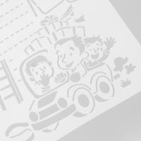 Трафарет "Талантливые детки" со строчками набор 8 шт 27х38,3 см Трафарет "Талантливые детки" со строчками набор 8 шт 27х38,3 см