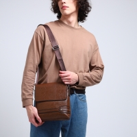 Сумка мужская, цвет коричневый