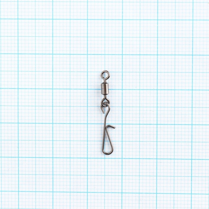 Вертлюг с застежкой Волжанка 906 Rolling Swivel with Hanging Snap B 8х2, тест 10 кг, 10 шт