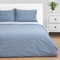 Постельное бельё Этель евро Blue cage 200х215 см,225х240 см,50х70&plusmn; 3 см - 2 шт, новосатин