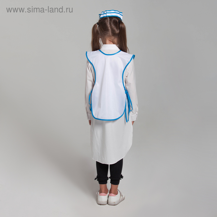 Детский карнавальный костюм &laquo;Девочка-продавец&raquo;, пилотка, фартук, 4-6 лет, рост 110-122 см