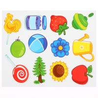 Игра развивающая на липучках "Изучаем цвета", Маша и медведь