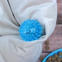 Мяч светящийся для собак средний, TPR, 5,5 см, голубой Мяч светящийся для собак средний, TPR, 5,5 см, голубой