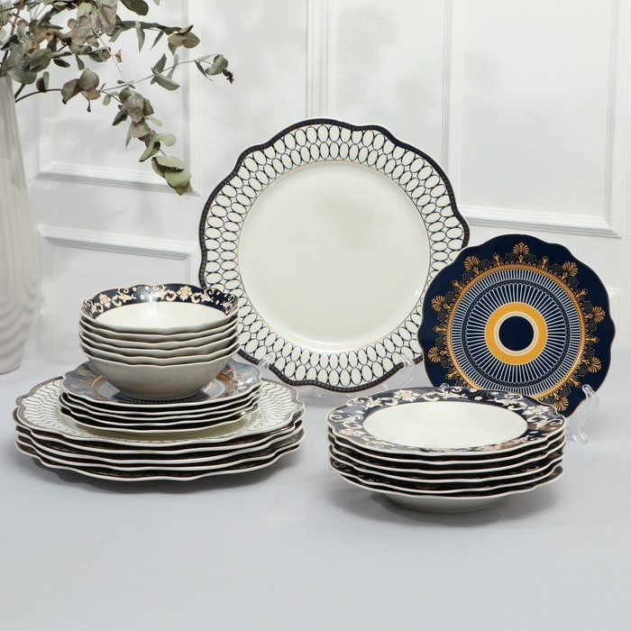 Наборы посуды сервиз столовый фарфоровый, 24 предмета Наборы посуды сервиз столовый фарфоровый, 24 предмета
