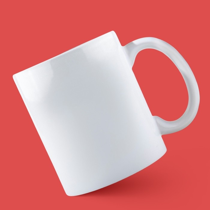 Кружка керамическая &laquo;Птичка&raquo;, 320 мл, цвет белый