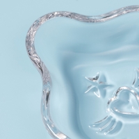 Блюдо &laquo;Новогоднее чудо. Ель&raquo;, 22,2&times;21,2&times;2,7 см, стекло, прозрачное