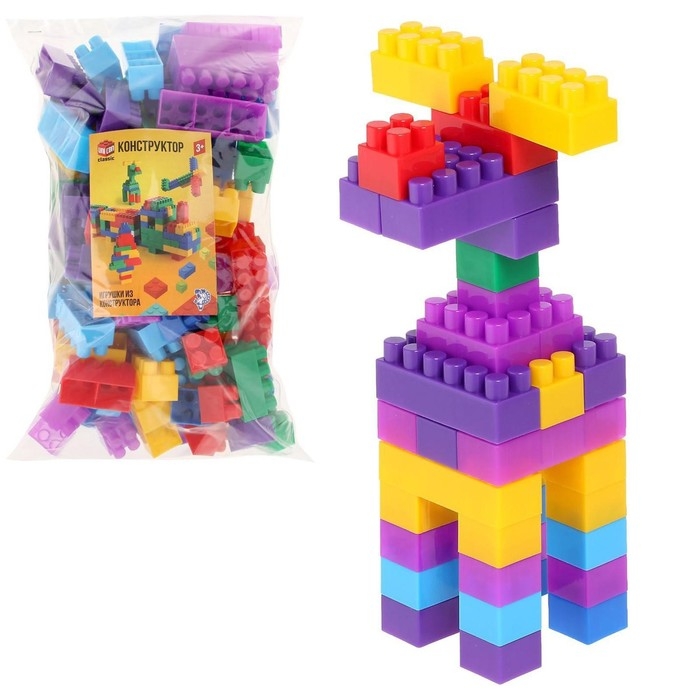 Конструктор №11 &laquo;Семицветик&raquo;, 105 деталей