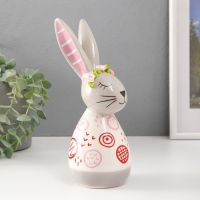 Сувенир керамика "Кролик спящий. Каракули" бело-серый с красными рисунками 10,5х8,7х22,7 см 986686 Сувенир керамика "Кролик спящий. Каракули" бело-серый с красными рисунками 10,5х8,7х22,7 см 986686