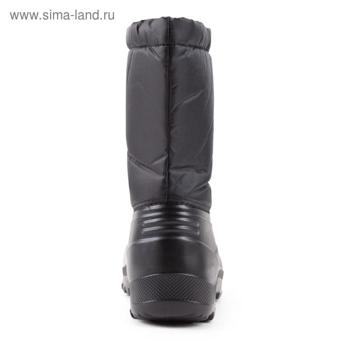 Сноубутсы подростковые, цвет чёрный, размер 38-39