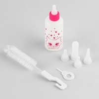 Набор для вскармливания &laquo;Пушистое счастье&raquo; для котят, 60 мл, с 4 сосками и ёршиком