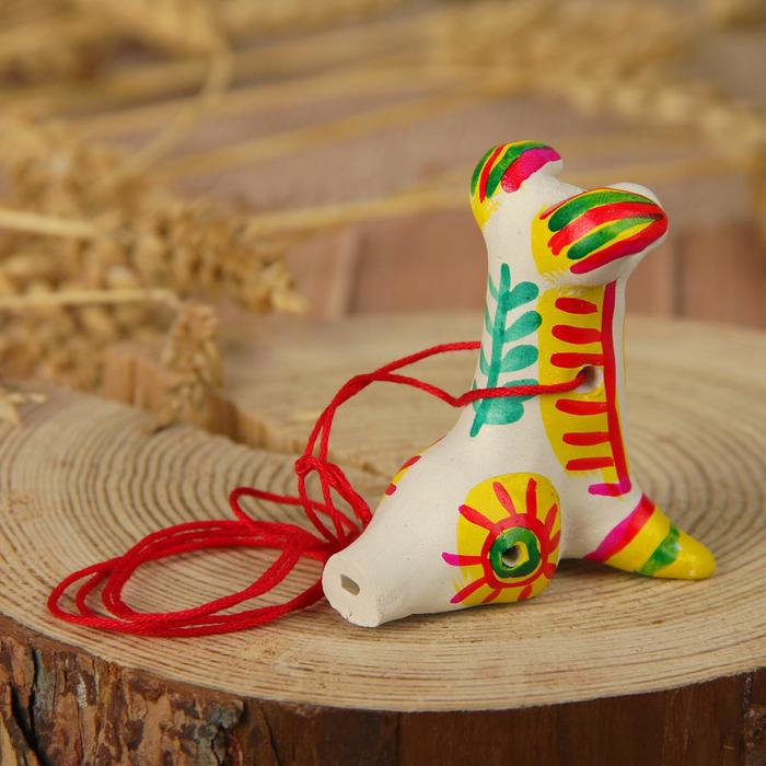 Филимоновская игрушка - свисток &laquo;Собака&raquo;