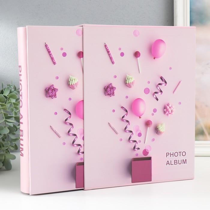 Фотоальбом на 200 фото 10х15 см "Праздничное настроение" МИКС 26х20,5х5,7 см