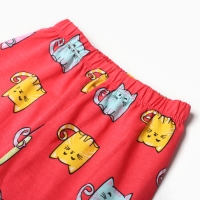 Пижама для девочек, цвет фуксия, рост 116 Пижама для девочек, цвет фуксия, рост 116