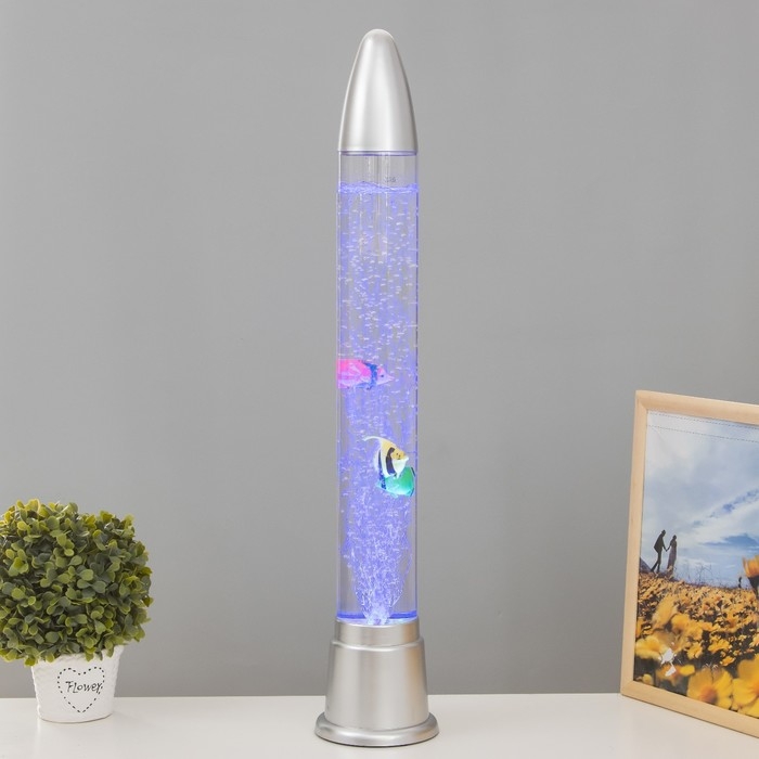 Светильник "Ракета" LED, лава, аквариум, h=70 см