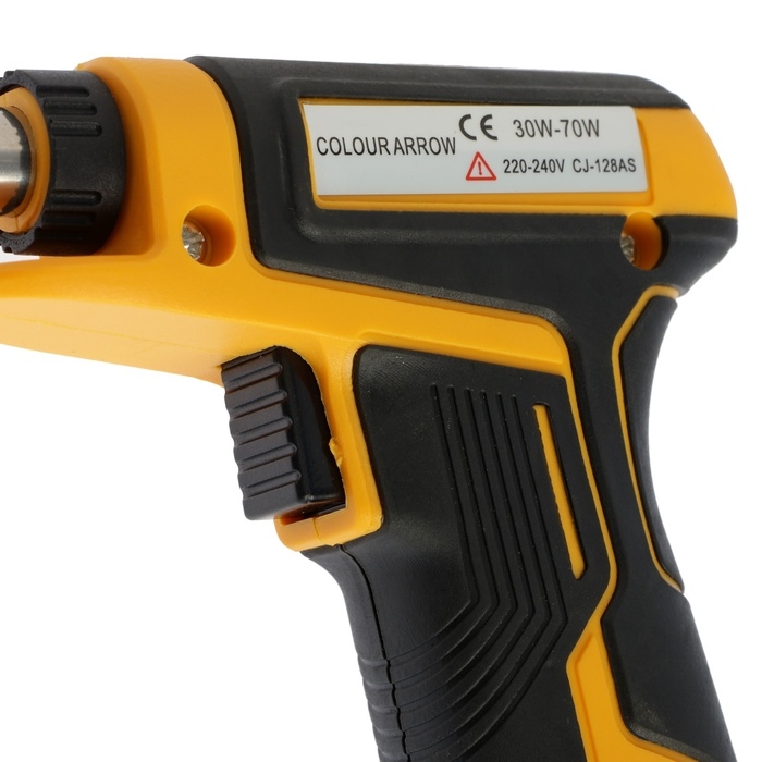 Паяльник-пистолет с регулировкой мощности ТУНДРА, 30-70 Вт, двухкомпонентная рукоятка Паяльник-пистолет с регулировкой мощности ТУНДРА, 30-70 Вт, двухкомпонентная рукоятка