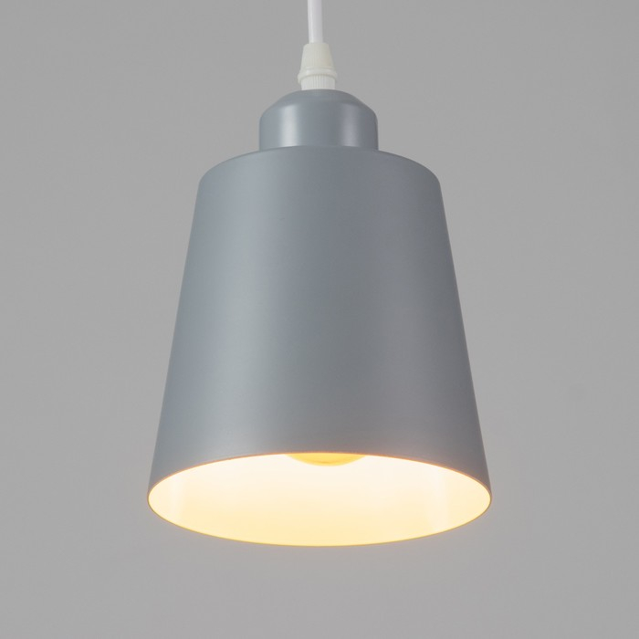 Светильник BayerLux Подвес Светильник BayerLux Подвес "Цилиндр" 1x40Вт E27 серый 13х13х16-96 см