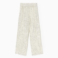 Брюки из пайеток KAFTAN размер 30 (98-104 см), серебряный