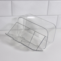 Органайзер для хранения, навесной, 2 секции, с клеевой основой, 10,5 × 17 × 6,5 см, цвет прозрачный Органайзер для хранения, навесной, 2 секции, с клеевой основой, 10,5 × 17 × 6,5 см, цвет прозрачный