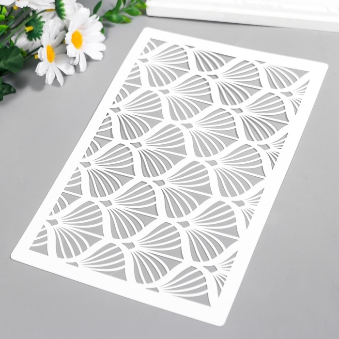 Трафарет пластиковый Трафарет пластиковый "Ракушки" 24х16 см