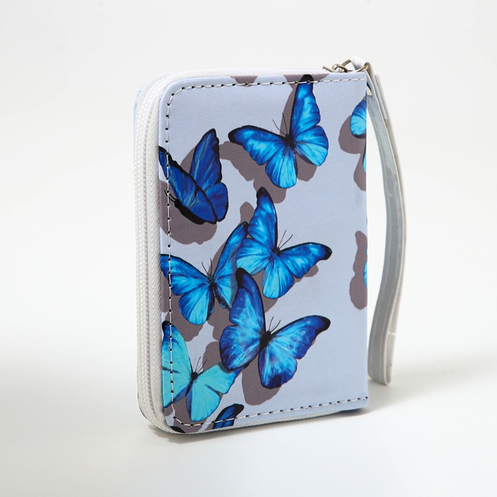 Кошелёк детский на молнии «Выбражулька», цвет голубой Кошелёк детский на молнии «Выбражулька», цвет голубой