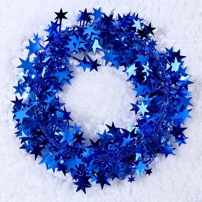 Новый год! Проволока для поделок и декора &laquo;Звёздочка&raquo; длина &mdash; 5 метров, цвет синий